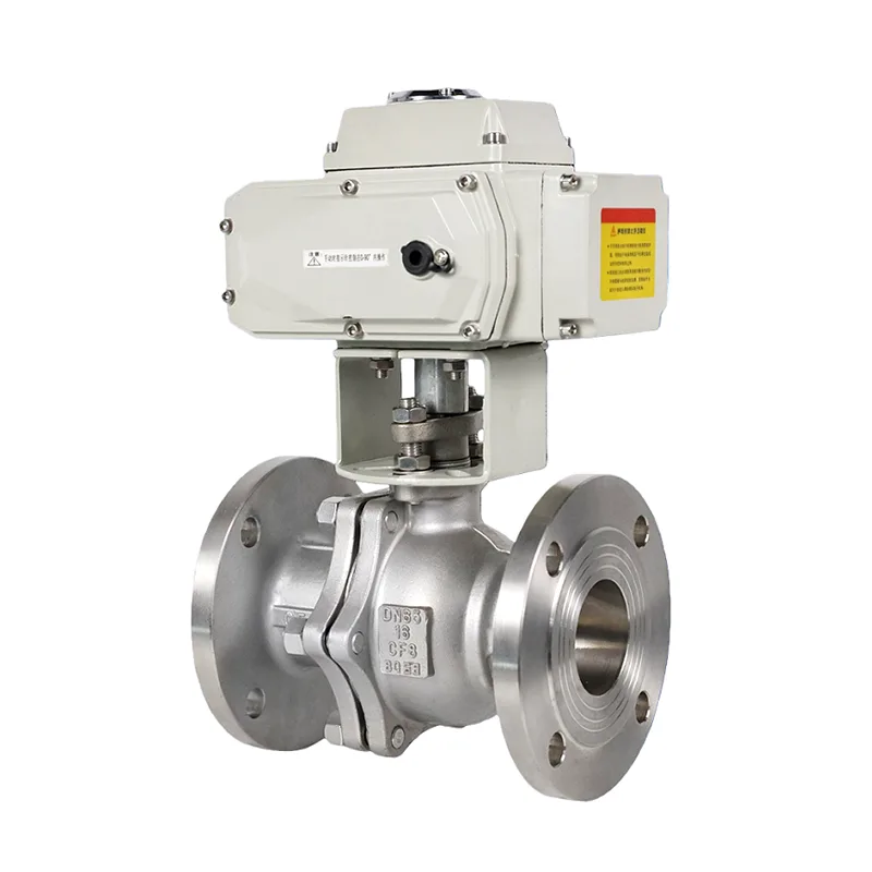 Elektryske Stainless Steel Flanged Ball Valve
